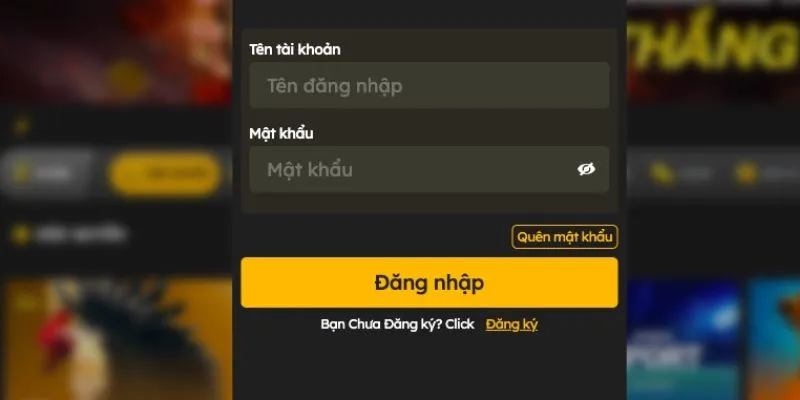 Yêu cầu khi đăng nhập